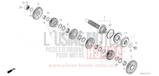 BOITE DE VITESSES (ARBRE INTERMEDIAIRE) (CMX1100D/D2/D3) CMX1100D2T de 2026